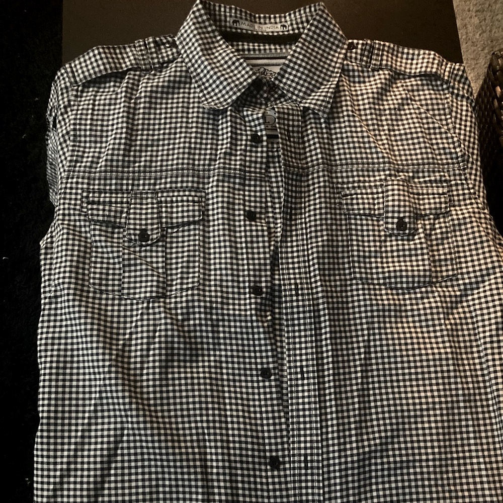 ⚡️ Short sleeve checkered Rag Dynasty mens button up